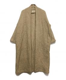 evam eva（エヴァムエヴァ）の古着「wool tweed long robe」｜ベージュ