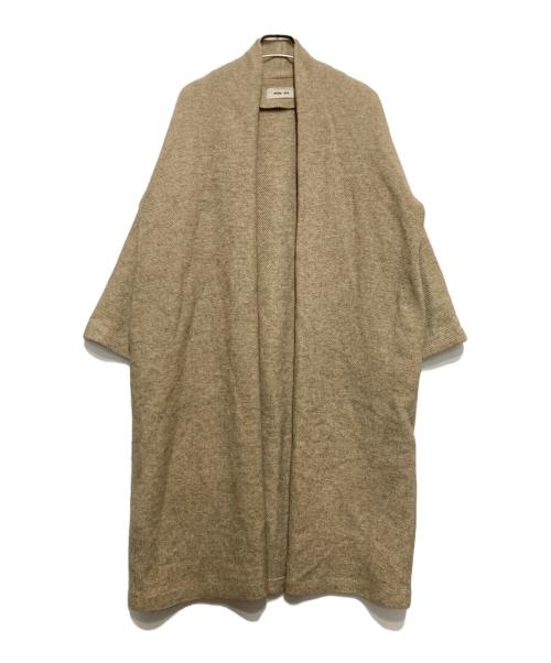 evam eva（エヴァムエヴァ）evam eva (エヴァムエヴァ) wool tweed long robe ベージュ サイズ:不明の古着・服飾アイテム