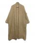 evam eva（エヴァムエヴァ）の古着「wool tweed long robe」｜ベージュ