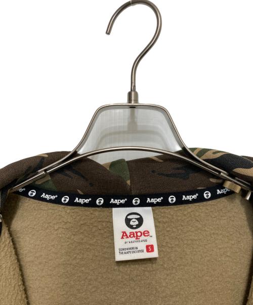 Aape BY A BATHING APE（エーエイプ バイ アベイシングエイプ）AAPE BY A BATHING APE (エーエイプ バイ アベイシングエイプ) カモフラジップパーカー グリーン サイズ:Sの古着・服飾アイテム