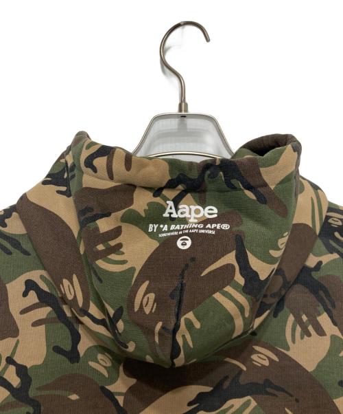 Aape BY A BATHING APE（エーエイプ バイ アベイシングエイプ）AAPE BY A BATHING APE (エーエイプ バイ アベイシングエイプ) カモフラジップパーカー グリーン サイズ:Sの古着・服飾アイテム