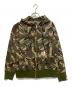 AAPE BY A BATHING APE（エーエイプ バイ アベイシングエイプ）の古着「カモフラジップパーカー」｜グリーン