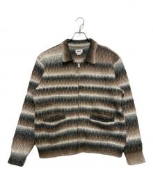 OBEY（オベイ）の古着「REGGIE ZIP UP CARDIGAN」｜ベージュ