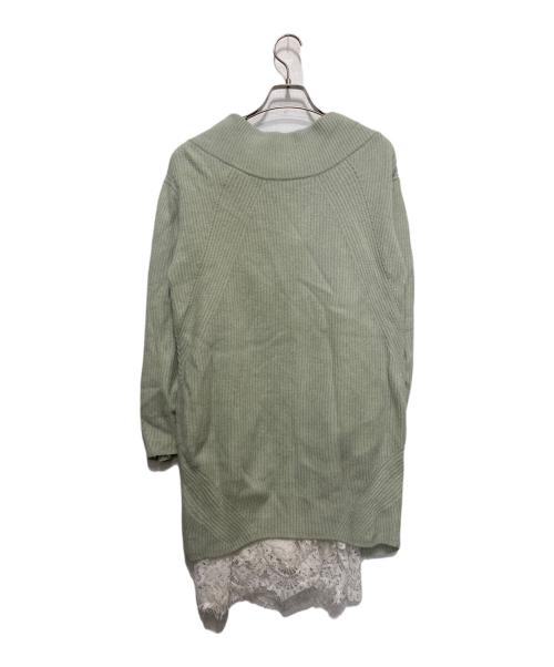 Snidel（スナイデル）Snidel (スナイデル) ニットセットキャミミニワンピース グリーン サイズ:FREEの古着・服飾アイテム