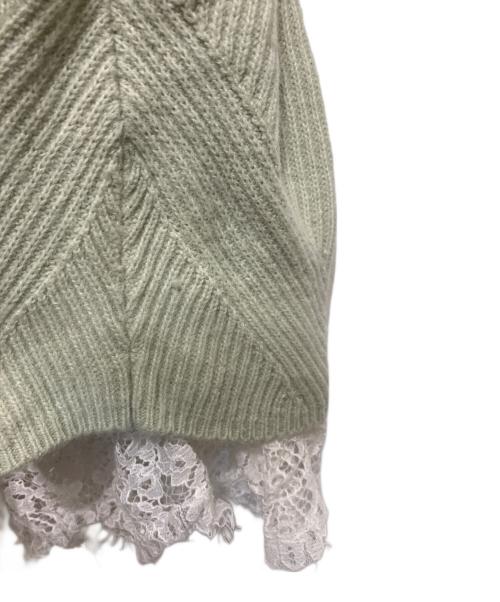 Snidel（スナイデル）Snidel (スナイデル) ニットセットキャミミニワンピース グリーン サイズ:FREEの古着・服飾アイテム