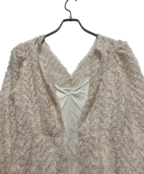 COCODEAL（ココディール）COCODEAL (ココディール) ジャガードペプラムミニワンピース アイボリー サイズ:2の古着・服飾アイテム