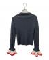 Gypsohila (ジプソフィア) Crochet Sleeve CrewNeck Knit グレー サイズ:FREE：6000円