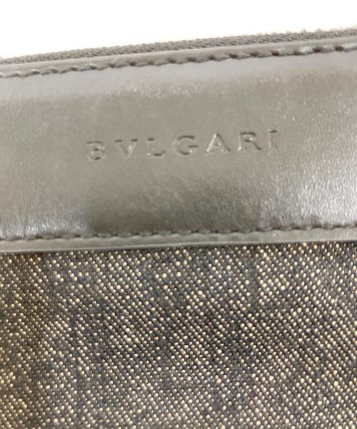 BVLGARI（ブルガリ）BVLGARI (ブルガリ) ロゴマニアショルダーバッグ グレーの古着・服飾アイテム