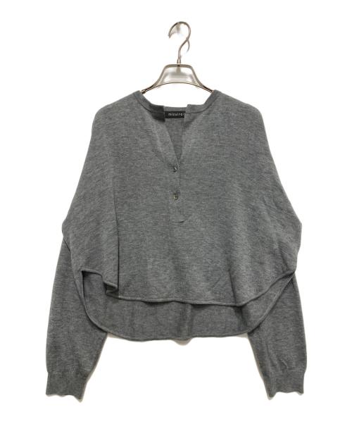 mizuiro-ind（ミズイロインド）mizuiro-ind (ミズイロインド) ヘンリーネックプルオーバー グレー サイズ:不明の古着・服飾アイテム