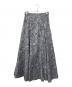Mystrada（マイストラーダ）の古着「ふくれフロッキーフレアスカート」｜グレー