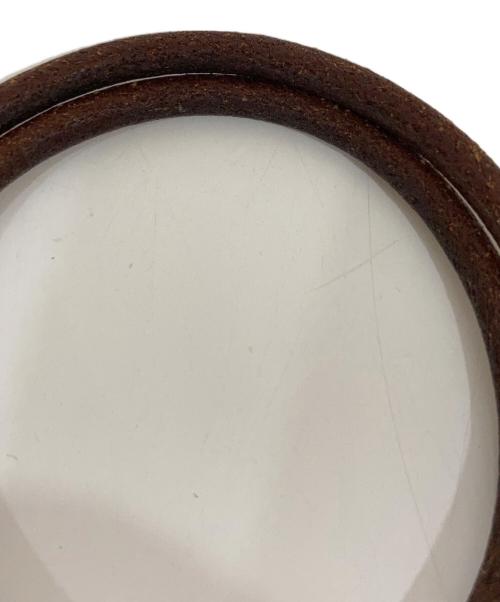 HERMES（エルメス）HERMES (エルメス) ジャンボブレスレット ゴールド×ブラウンの古着・服飾アイテム