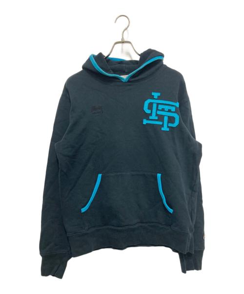 stussy（ステューシー）stussy (ステューシー) プルオーバーパーカー ブラック サイズ:XLの古着・服飾アイテム