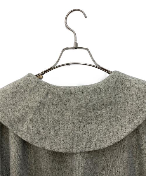 HeRIN.CYE（ヘリンドットサイ）HeRIN.CYE (ヘリンドットサイ) Asymmetry collar jacket グレー サイズ:FREEの古着・服飾アイテム