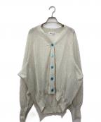HeRIN.CYEヘリンドットサイ）の古着「SUKASHI knit cardigan」｜ベージュ