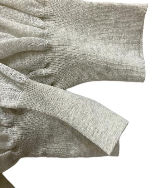 HeRIN.CYE（ヘリンドットサイ）HeRIN.CYE (ヘリンドットサイ) SUKASHI knit cardigan ベージュ サイズ:FREEの古着・服飾アイテム