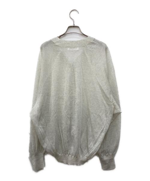 HeRIN.CYE（ヘリンドットサイ）HeRIN.CYE (ヘリンドットサイ) SUKASHI knit cardigan ベージュ サイズ:FREEの古着・服飾アイテム