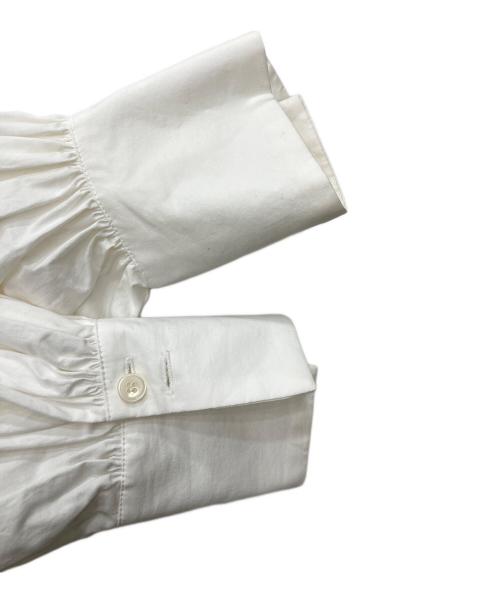 CLANE（クラネ）CLANE (クラネ) BIG COLLAR DRAWSTRING BLOUSE ホワイト サイズ:2の古着・服飾アイテム