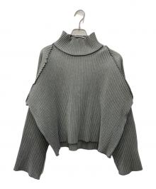 kotohayokozawa（コトハヨコザワ）の古着「ハイネックプリーツカットソー」｜グレー