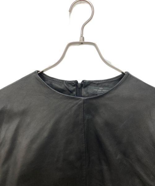 ZARA（ザラ）ZARA (ザラ) レザープルオーバーブラウス ブラック サイズ:Ｍの古着・服飾アイテム