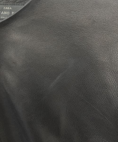 ZARA（ザラ）ZARA (ザラ) レザープルオーバーブラウス ブラック サイズ:Ｍの古着・服飾アイテム