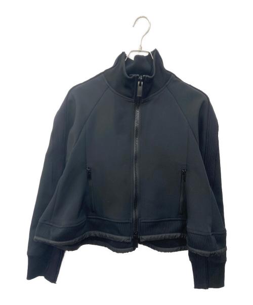 sacai（サカイ）sacai (サカイ) Technical Jersey Blouson　テクニカル ジャージー ブルゾン ブラック サイズ:size２の古着・服飾アイテム
