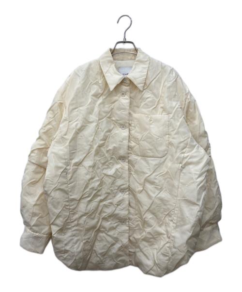 CLANE（クラネ）CLANE (クラネ) PADDED CRUMPLY SHIRT JACKET アイボリー サイズ:2の古着・服飾アイテム