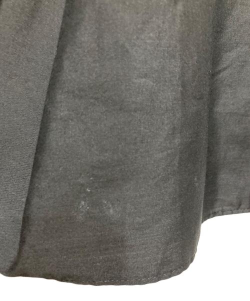 sacai（サカイ）sacai (サカイ) BUSTIER DETAIL PEPLUM COTTON POPLIN SHIRT ブラック×ネイビー サイズ:2の古着・服飾アイテム