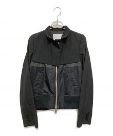 sacai（サカイ）の古着「Nylon Twill Mix Jacket」｜ブラック