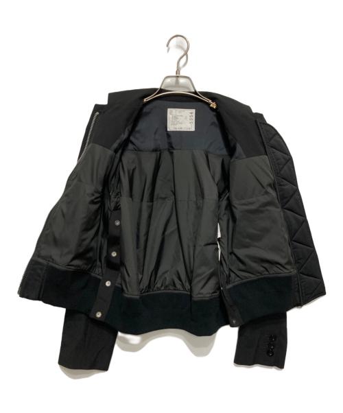 sacai（サカイ）sacai (サカイ) Nylon Twill Mix Jacket ブラック サイズ:1の古着・服飾アイテム