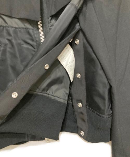 sacai（サカイ）sacai (サカイ) Nylon Twill Mix Jacket ブラック サイズ:1の古着・服飾アイテム
