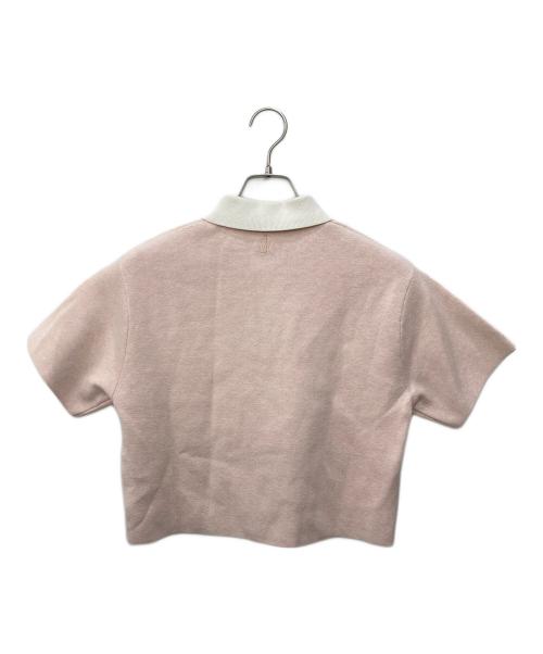 J.W.ANDERSON（ジェイダブリューアンダーソン）J.W.ANDERSON (ジェイダブリューアンダーソン) CROPPED POLO TOP　クロップド ポロ トップ ピンク サイズ:Sの古着・服飾アイテム