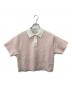 J.W.ANDERSON（ジェイダブリューアンダーソン）の古着「CROPPED POLO TOP　クロップド ポロ トップ」｜ピンク
