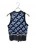 mame kurogouchi (マメクロゴウチ) Floral Checquered Knitted Vest　フローラル チェッカード ニット ベスト ブルー サイズ:SIZE 2：20000円