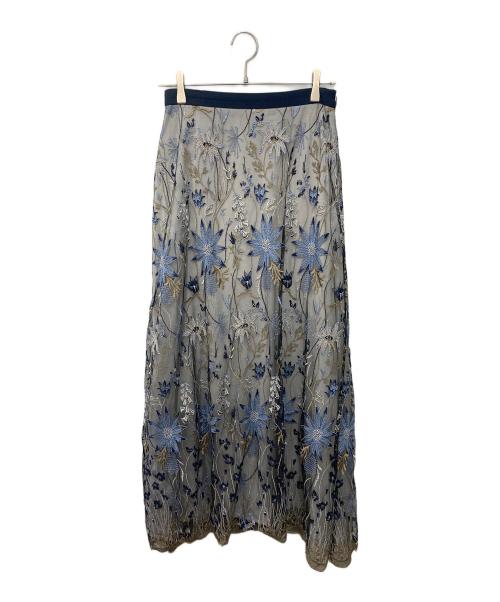 MURRAL（ミューラル）MURRAL (ミューラル) Everlasting embroidery lace skirt　エバーラスティング エンブロイダリー レース スカート ネイビー サイズ:SIZE 2の古着・服飾アイテム