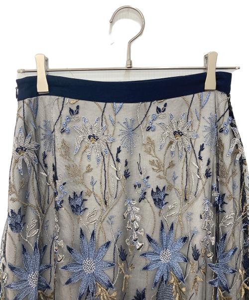 MURRAL（ミューラル）MURRAL (ミューラル) Everlasting embroidery lace skirt　エバーラスティング エンブロイダリー レース スカート ネイビー サイズ:SIZE 2の古着・服飾アイテム