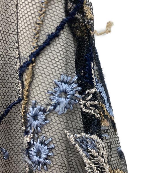 MURRAL（ミューラル）MURRAL (ミューラル) Everlasting embroidery lace skirt　エバーラスティング エンブロイダリー レース スカート ネイビー サイズ:SIZE 2の古着・服飾アイテム