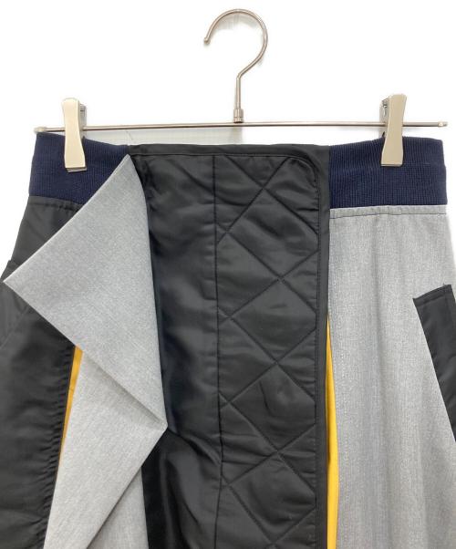 ENFOLD（エンフォルド）ENFOLD (エンフォルド) ナイロン切り替えツイルロングスカート マルチカラー サイズ:Ｓの古着・服飾アイテム