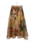 AMERI（アメリ）の古着「UND WILLOW PAINT PLEATS SKIRT」｜ベージュ