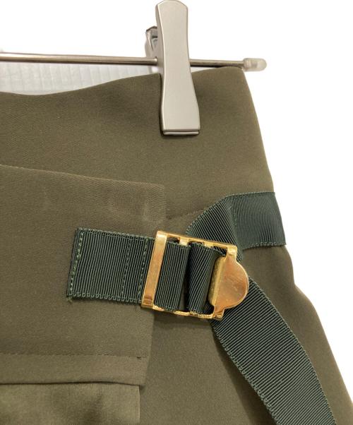 sacai（サカイ）sacai (サカイ) Solid Satin Skirt グリーン サイズ:1の古着・服飾アイテム