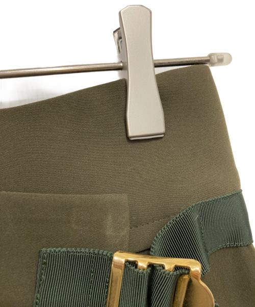 sacai（サカイ）sacai (サカイ) Solid Satin Skirt グリーン サイズ:1の古着・服飾アイテム