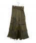 sacai（サカイ）の古着「Solid Satin Skirt」｜グリーン