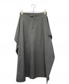 HYKEハイク）の古着「サイドフレア ロングスカート」｜グレー