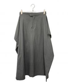 HYKE（ハイク）の古着「サイドフレア ロングスカート」｜グレー