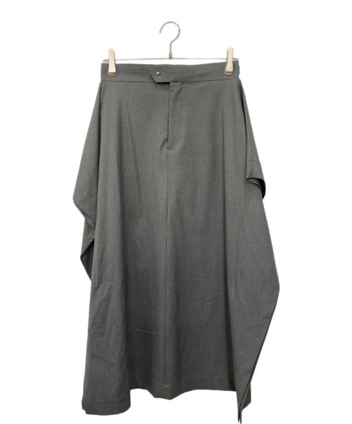 HYKE（ハイク）HYKE (ハイク) サイドフレア ロングスカート グレー サイズ:2の古着・服飾アイテム