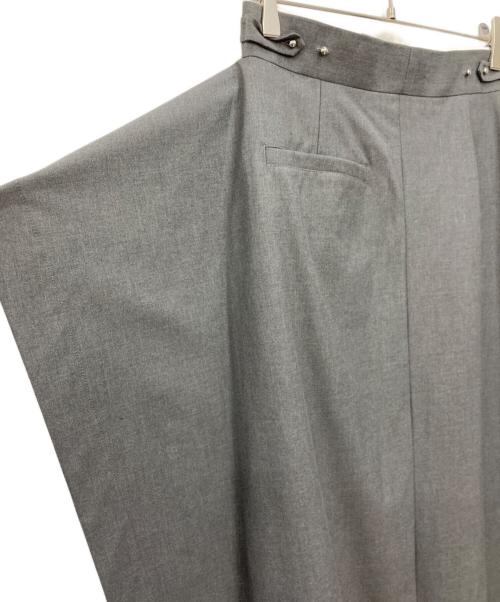HYKE（ハイク）HYKE (ハイク) サイドフレア ロングスカート グレー サイズ:2の古着・服飾アイテム