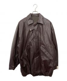N.HOOLYWOOD×Ameri（エヌ ハリウッド×アメリ）の古着「FAKE LEATHER JACKET」｜ブラウン