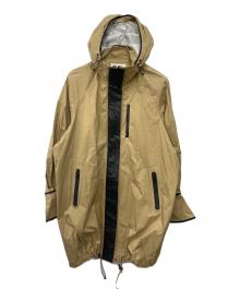 Mame Kurogouchi（マメクロゴウチ）の古着「Water Repellent Nylon Hooded Coat　ウォーター リペレント ナイロン フーデッド コート」｜ベージュ