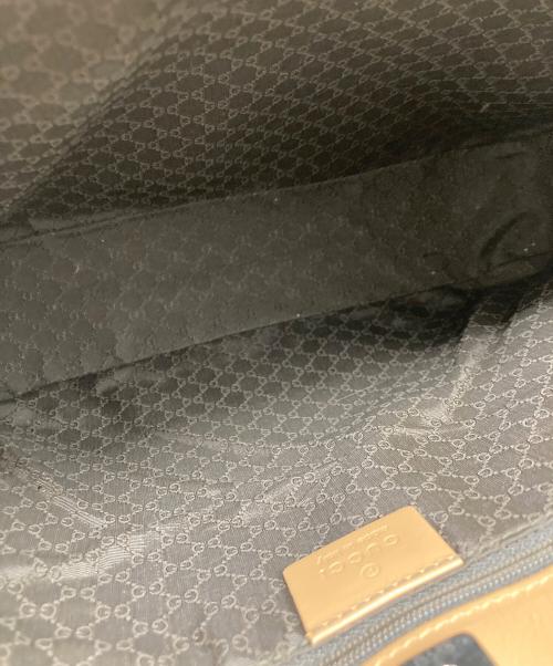 GUCCI（グッチ）GUCCI (グッチ) レザートートバッグ ベージュの古着・服飾アイテム