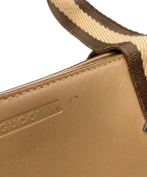 GUCCI（グッチ）GUCCI (グッチ) レザートートバッグ ベージュの古着・服飾アイテム