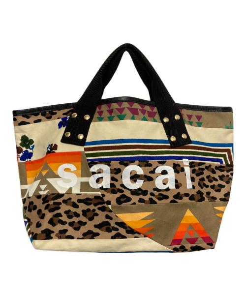 sacai（サカイ）sacai (サカイ) LOVEOVERRULES TOTE Bag ベージュの古着・服飾アイテム